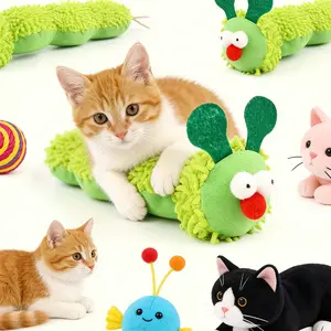 Caterpillar Design Cat Toy, Plush Pet Pillow, Fun Pet Supplies, Interactive Cat Toys, Cute Cat Accessories, Perfect Gift for Cats