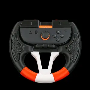 Steering Solo Controller Grip for Switch 2 - Black Red & White Design