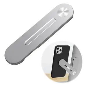 【FaddishDeal】Mobile phone side mounted laptop stand,alloy expansion stand, adjustable rotation Angle,suitable for all smartphones on the same screen Cellphone Grey