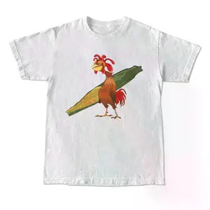 Chicken Joe Shirt Beach Surf Unisex TShirt with Printed Back Casual Classic Cotton Gift for Her Him or Friend