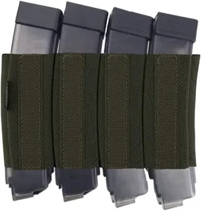KRYDEX Quad MP5 / MP7 Mag Holder with Hook Fasteners for MK3 and MK4 Chest Rig