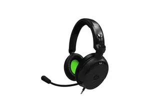 PC Accessory:  Wired Headset - 4Gamers C6-100 - Black & Green:  Compatible?with PC, Switch, PS5, Xbox X|S