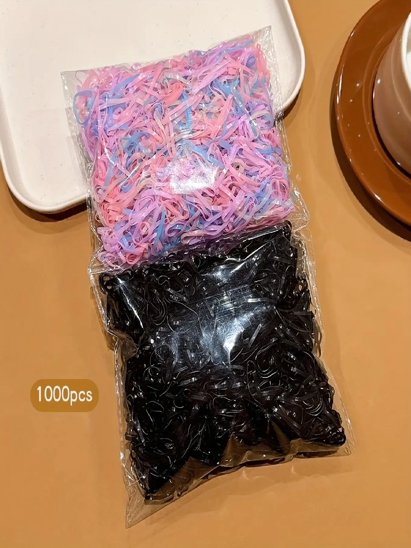 1000 PCS Colorful Hair Bands, Scrunchies, Hair Accessories, Fashion Hair Accessories Suitable for Daily Use