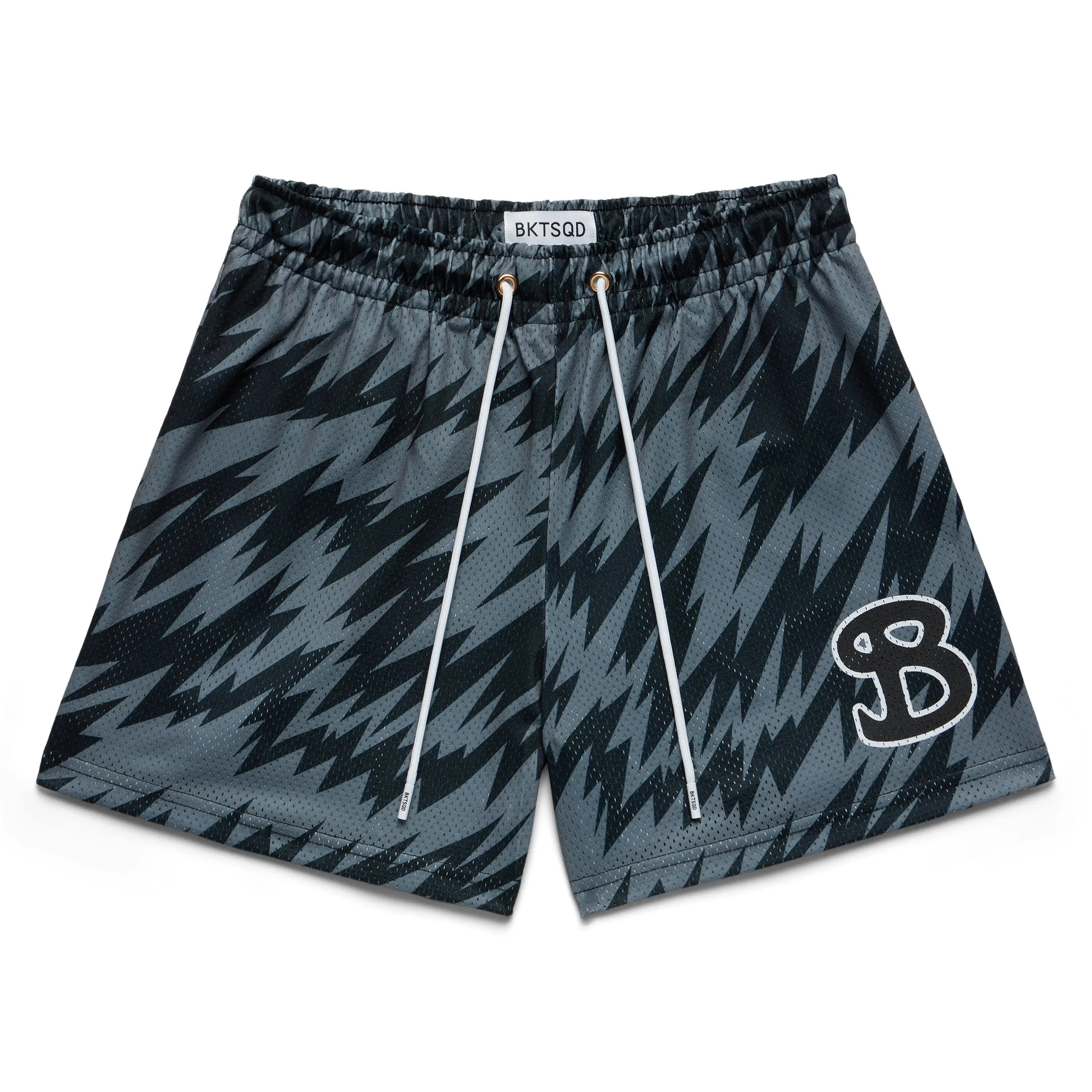 Thunderbolt Shorts, Lightning Bolt Mesh Shorts, Summer Beach Casual Vacation Wear