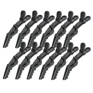 12 count Black  Hair Clips - Salon Styling & Sectioning Clips