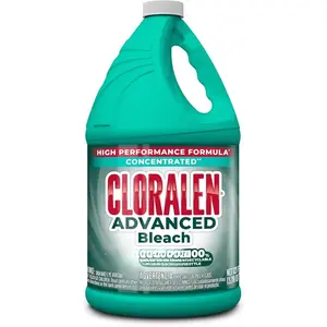 Cloralen Advanced Concentrated Household Cleaning Liquid Bleach - 121 fl oz - 3-in-1 Multipurpose Cleaner for Laundry, Bathroom & Kitchen - 50% More Loads