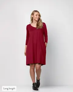 Garnet Merino Long Sleeve Dress *Final Sale*