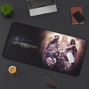 Final Fantasy XIV Shadowbringers Mouse Pad - FFXIV Online Desk Mat - Gift For Gamer