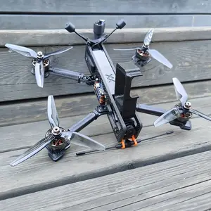 Ethix S5 Light Grey 5in Drone Brushless Quadcopter Propellers, Quadcopter Design Tech Accessories - 2 CW, 2 CCW, 5x4 Pitch, Lightweight Durable Polycarbonate Parts for Racing, Freestyle, Accessories for Gamers