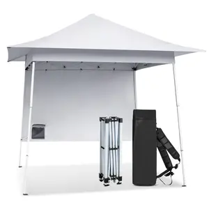 8*8ft  Beveled Oxford Cloth  Plastic Sprayed Iron Pipe With One Side Cloth Backpack Storage Bag Folding Shed(Using high-quality and premium materials) ,Waterproof and UV resistant,firm,Suitable for gardens, terraces, backyards, swimming pools, and beaches