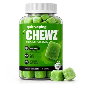 CHEWZ CHEWZ Mullein Lung Detox Support Gummies | 10 in 1 Lung Support Extract Cleanse for Supplement Smokers | Echinacea | Mullein Blend, Vegan Green Apple, 30 Count