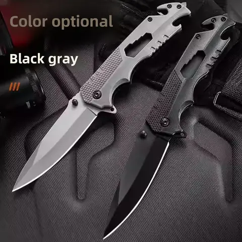 A variety of multifunctional folding knives, high hardness stainless steel, can be used for outdoor self-defense tools men's Christmas gifts Outdoorfun Multipurpose