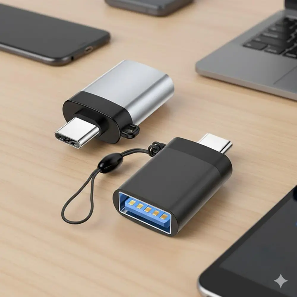 Compact USB-C OTG Multifunction Adapter: Fast Data Transfer, Connect U-Disk, Keyboard, Mouse to Mobile. Expand Storage for Android/iOS Phones & Tablets. Portable Multi-Interface Solution for Stable File Sharing.