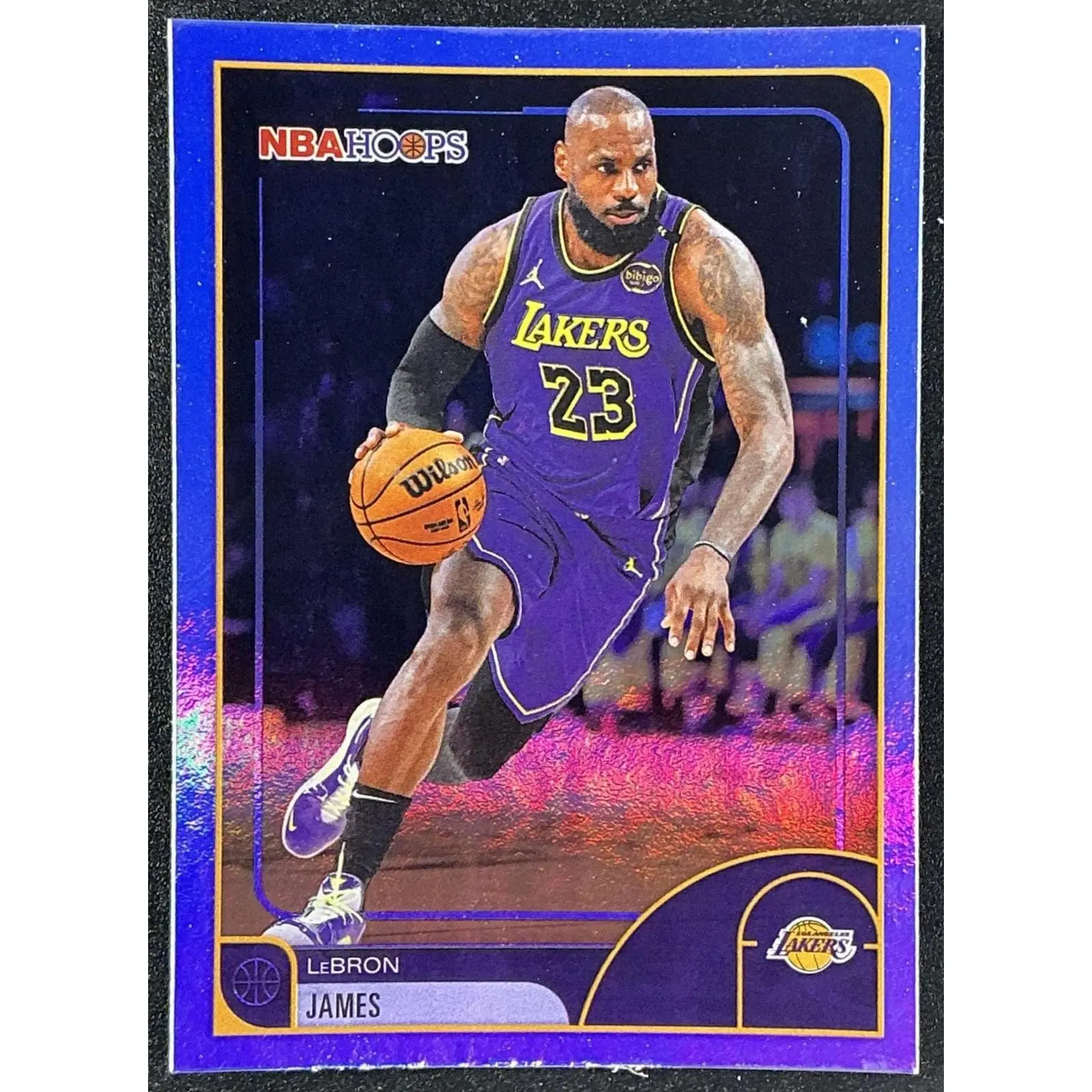 LEBRON JAMES 2025-26 TOPPS HOOPS #84 RAINBOW FOIL LAKERS