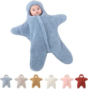 The Starfish Onesie Autumn Winter Newborn Hooded Romper Jumpsuit Long Sleeve Bodysuit One Piece Outfit