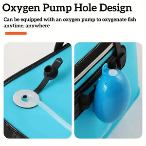 Upgraded Collapsible EVA Fishing Cooler & Fish Storage Box with System - Heavy-Duty  Portable Fishing Tub with Air, Keep Fish Fresh & Energy-Efficient for Fishing, Camping, Boating - Durable EVA Construction, Design, Multi-Purpose Use, Idea