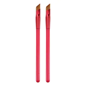 VOCOSTE 2pcs Eyebrow Brush, Concealer, Multifunction Three-Dimensional Concealer Makeup Brush, Large Coffee Bristle