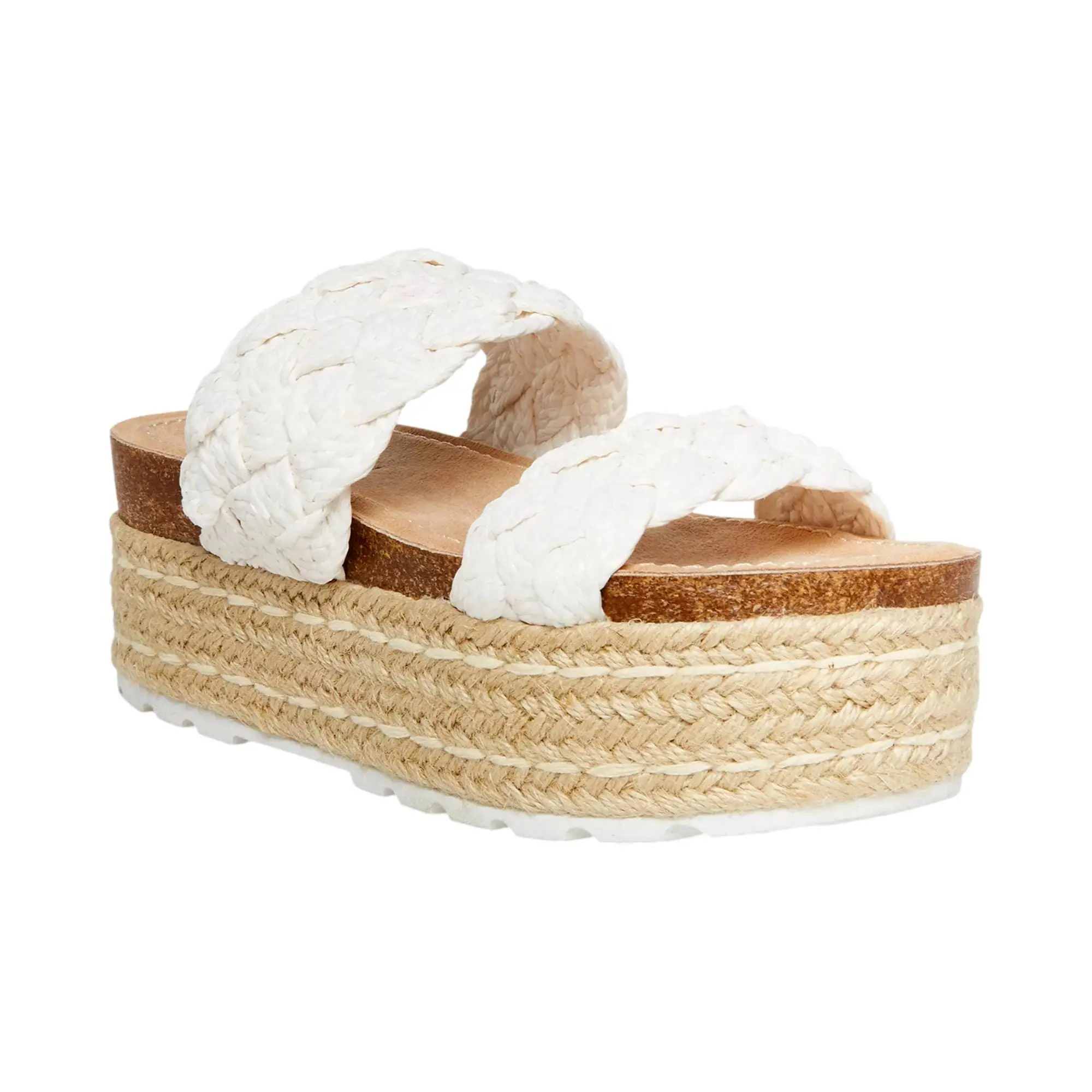 Madden Girl Prettyy Women Sandals White Raffia  PRETTYY-WHT Women's