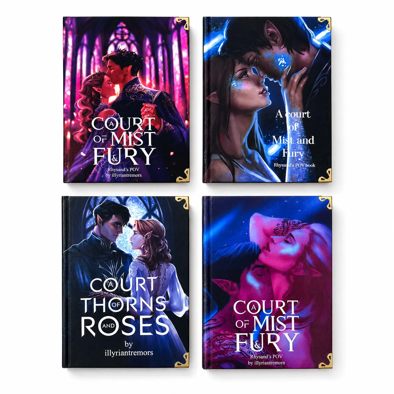 ACOTAR & ACOMAF Rhysand’s POV Hardcover Special Edition Books | Fantasy Romance Collector Set | Bookshelf Display
