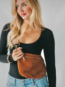 The Westlyn Woven Bum Bag Brown