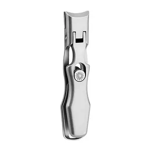 Nail Clippers for Men, Ultra Sharp Nail Clippers, Wide Jaw Opening  Stainless Steel Nail Clippers, Toenail Clippers with Catcher Clippers Manicure Cutics Silver