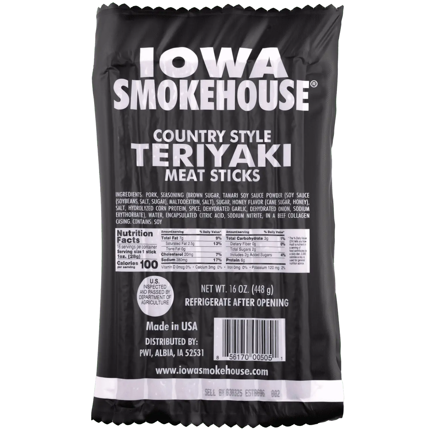 16 oz Country Style Meat Sticks Teriyaki