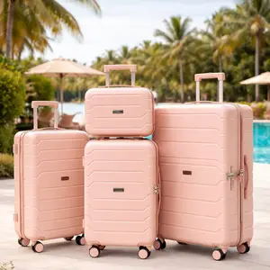 Spring glow up hardshell Luggage 4 Piece Sets, Expandable PC+ABS Durable Suitcase with Spinner Wheel, TSA Lock Travel Luggage for Men and Women 14/20/24/28 Inch