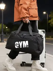 Large Capacity Gym Fitness Bag with Dry Wet Separation, Multifunctional Sports Bag, Athletic Bag, Durable Adjustable Shoulder Straps, Casual Travel Commuter Bag for All Seasons, Gym Bags
