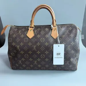 Pre-owned Louis Vuitton Speedy 35 Monogram Canvas Boston Handbag Duffle Bag X260 26.05.06