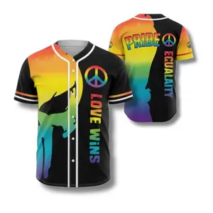 Pride Month Rainbow Skull Baseball Jersey, LGBT Love Wins Unisex Shirt, Cute Gay Pride Parade Outfits, Equality Gifts