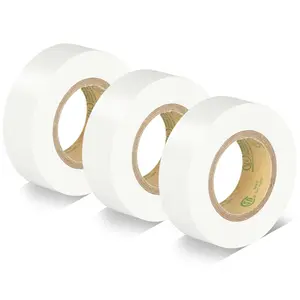 White Electrical Tape, UL Approved, Industrial Grade Electrical Tape, Multipurpose Electric Tape for Wrapping Wiring Harness, Electric Insulating, 0.7in X 33ft (3 Pack)Quesear