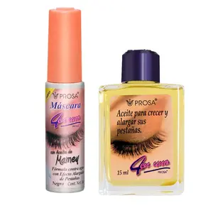 PROSA Mascara and Lash Oil Bundle –  Mascara Aceite Mamey + Aceite Para Pestanas - Volumizing Mascara, Eyeliner, and Clear Mascara, Lash growth Makeup Eyelash