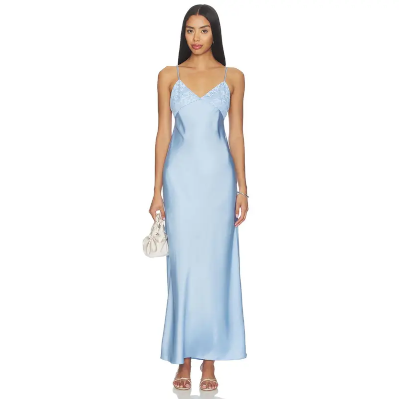 slim fit dress slacks The Revolve Dress / Top in Navy Blue main image 0