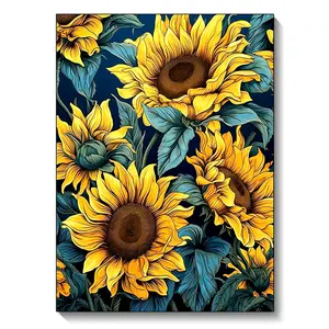 DIY 5D Diamond Painting Plants Beautiful Sunflower Plant Series Full Round Diamond Embroidery Kit Handmade Home Decoration