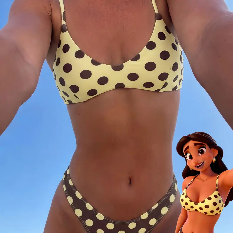 Women's Timeless Black & White Polka Dot 2-Piece High Cut Bikini Set - Stretchy V-Neck Top, Cheeky Fit, Reversible, Soft Contrast Waistband, Quick-Drying Beach Wear for 2026 Summer Beach Party