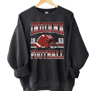Vintage Indiana Football Sweatshirt, Indiana Champions Football shirt, graphic t-shirts, #Hoosierr merch, Game Day Shirt, Indiana Football merch,  clothes merch, Streetwear, Gift For Him & Her 4