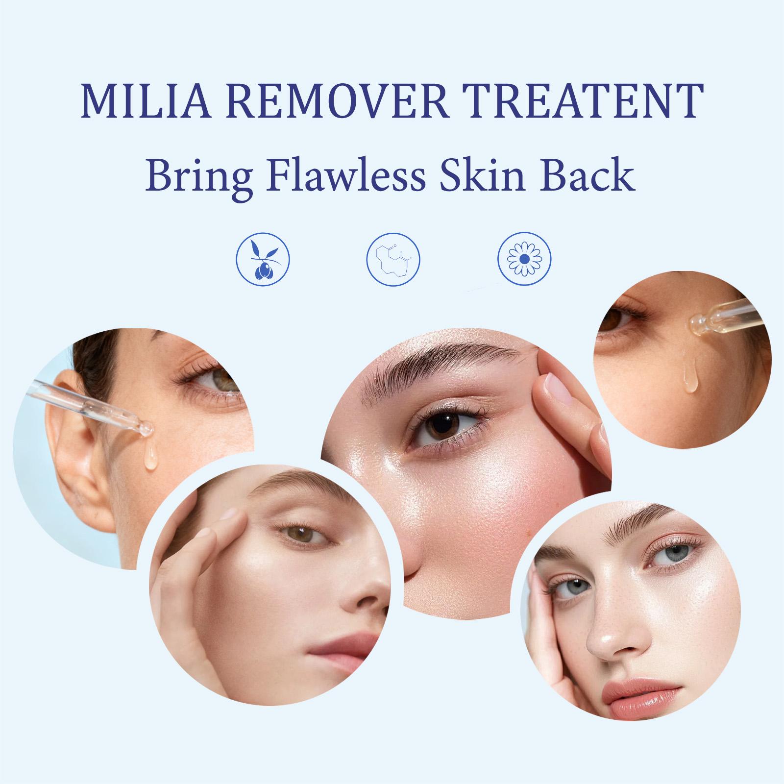 MAYLOR Milia Care Solution Serums for Face Skin Repairing with Salicylic Acid Hyaluronic Acid 0.85 oz