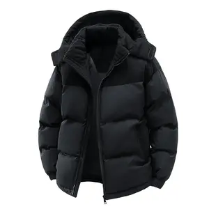 Removable Cap Hooded Velvet Cotton Jacket, Thick Fleece Winter Coat, Autumn-Winter Outerwear for Men, Ideal for College Students.