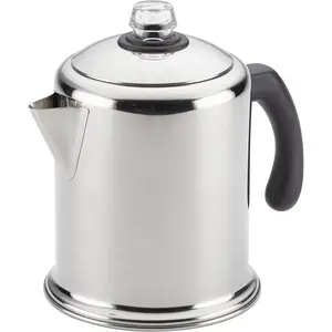 Classic Stainless Yosemite 12-Cup Coffee Percolator, Percolator Coffee Pot