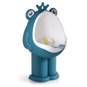Potty Training Urinal Boy Urinal Kids Toddler Pee Trainer Bathroom Funny Baby Training Potties(DEEP Blue)