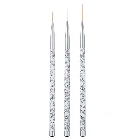 3PCS Nail Art Liner Brush Set – Fine Detail Striping Brushes for Gel, Acrylic, UV Nails, Short Strokes & Elongated Lines, Ideal for DIY Manicure, Holidays & Birthdays, Nail Care, Thanksgiving, Diy Nails At Home