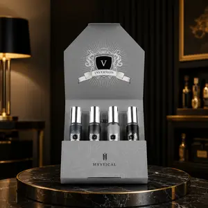 MYSTICAL INVERSION 4Pcs Cologne Gift Set for Men, Long Lasting Luxury Eau De Parfum Travel Spray Kit, 4x20ml 0.66 Fl.Oz, Premium Birthday Anniversary Gift for Boyfriend Husband Him