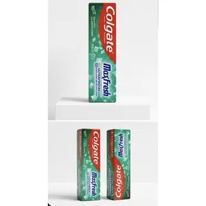 Colgate MaxFresh Clean Mint Toothpaste with Breath Strips 6.3oz - Fluoride Protection & Deep Cleaning for Fresh Breath - Oral