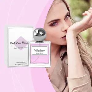 Pink Rose Romance Eau De Toilette 50ml Floral Perfume With Lavender Patchouli Long-Lasting Fragrance