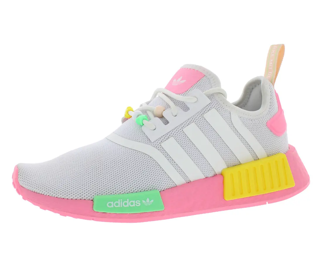 Adidas NMD R1 GS Girls' Sneaker Trainer, Round Toe, Lace-Up Trainer Footwear, Sporty Chic Kids' Sport Shoes