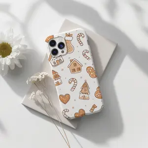 Gingerbread Christmas Holiday TPU Protective Casing, Cute Aesthetic Shockproof Phone Cover for iPhone 5/11/12/13/14/15/16/17 Pro Max - Durable Mobile Phone Accessory, Ideal Gift for Loved Ones,summerwins