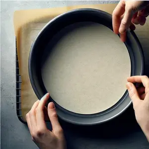 Eleganceinlife 6" Round Dry Wax Parchment Pan Liner Pack of 100 Bakeware Oven
