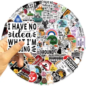 Funny Adult Meme Stickers 100PCS – Waterproof Vinyl Decals for Laptop, Water Bottle, iPad & Scrapbooking, Sarcastic Humor Stickers for Adults