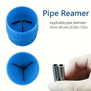 Copper Tube Chamfering Drill Bit Set, Internal & External Metal Pipe De-Burring Tool, Manual Copper Tube Polishing Tool