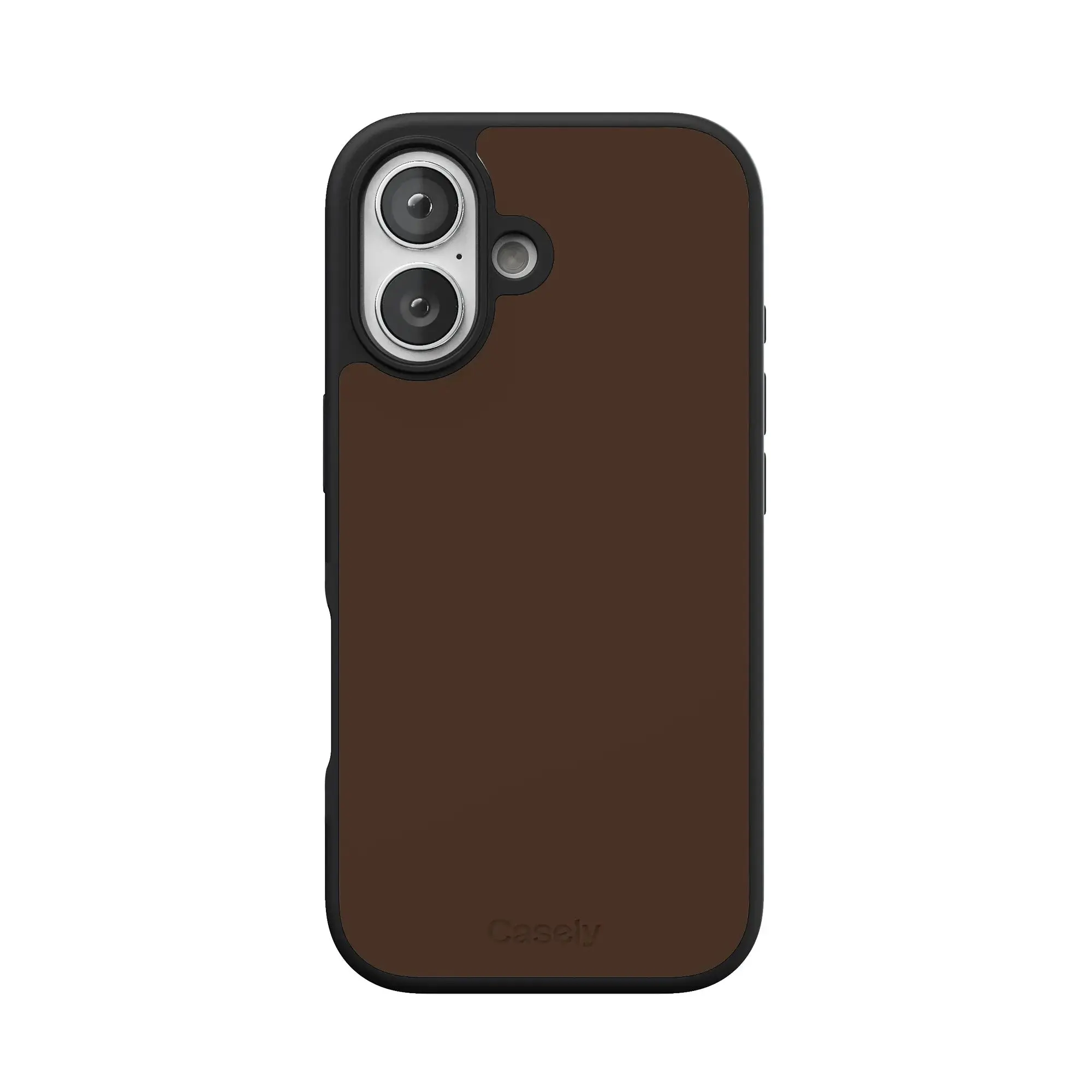 Casely iPhone 17 Case | The Boyfriend Collection | Espresso Brown | Align Soft-Touch Flexible Bumper Case | Compatible with MagSafe